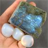 Image 2 : Lot of Raw Labradorite & Polished Opalite Specimens