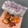 Image 2 : Lot of Polished Red Aventurine & Amethyst Crystal Cluster