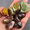 Image 1 : Lot of Polished Garnet, Mookaite Jasper & Rainforest Rhyolite Specimens