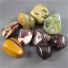 Image 2 : Lot of Polished Garnet, Mookaite Jasper & Rainforest Rhyolite Specimens