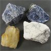 Image 1 : Lot of Raw Sodalite, Howlite & Tangerine Quartz Specimens
