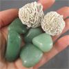 Image 1 : Lot of Polished Aventurine & Raw Selenite Desert Rose Specimens