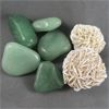 Image 2 : Lot of Polished Aventurine & Raw Selenite Desert Rose Specimens