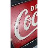 Image 3 : Vintage Coca Cola Framed Metal Sign with Raised Letters 24" x 10.5"