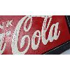 Image 4 : Vintage Coca Cola Framed Metal Sign with Raised Letters 24" x 10.5"