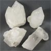 Image 1 : Lot of 4 Raw Clear Quartz Clusters