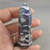 Image 2 : Rainbow Zebra Jasper Tower 3" (Electroplated)