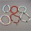 Image 1 :  Lot of 6 Crystal Bracelets - Quartz, Black Tourmaline in Quartz, Carnelian