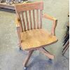 Image 1 : Solid Wood Bankers Chair 33" Tall