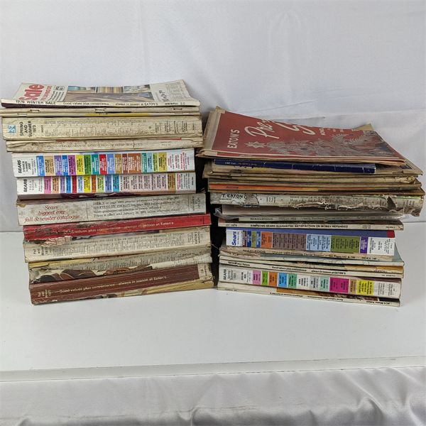 Lot of Vintage Sears & Eaton's Catalogs