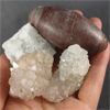 Image 1 : Lot of 3 Raw Apophyllite & 1 Shiva Lingam Stone