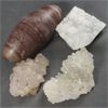 Image 2 : Lot of 3 Raw Apophyllite & 1 Shiva Lingam Stone