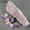 Image 1 : Lot of Polished & Raw Amethyst