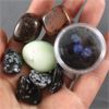 Image 2 : Lot of Polished Chrysoprase, Mahogany Obsidian, Snowflake Obsidian & Raw Azurite Blueberries