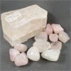 Image 1 : Lot of Polished Rose Quartz & Raw Pink Optical Calcite Specimen