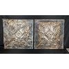 Image 3 : Set of 2 Vintage Pressed Tin Ceiling Panels 24" x 24"