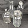 Image 1 : Lot of 2 Vintage Milk Bottles, Perfect Seal Jar and One Quart Pitcher