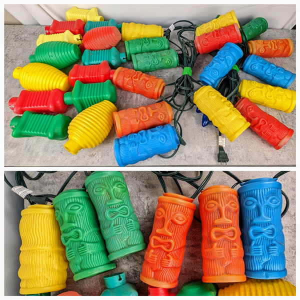 1.5 Strings of Vintage Tiki Lights - working condition