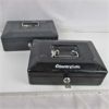 Image 1 : Lot of 2 Sentry Safe Cash Boxes with keys