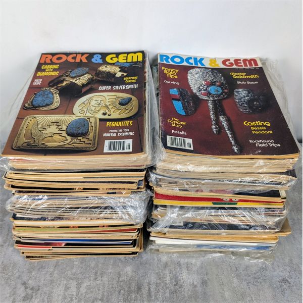 Large Lot of Vintage Rock & Gem Magazines