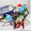 Image 1 : Tupperware Meat Marinader Container and Lot of Various Kitchen/Household Items
