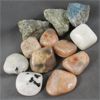 Image 1 : Lot of Polished Rainbow Moonstone, Peach Moonstone, Sunstone & Raw Labradorite Specimens