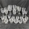 Image 1 : Lot of Cross and Olive Crystal Glasses