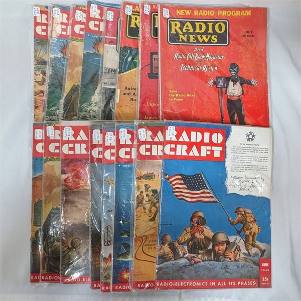 Lot of Black Americana & WW2 Radio Magazines Circa 1930's & 40's