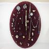 Image 1 : Lot of Various Vintage Jewelry on Large Velvet Display Board