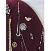 Image 2 : Lot of Various Vintage Jewelry on Large Velvet Display Board