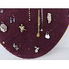 Image 7 : Lot of Various Vintage Jewelry on Large Velvet Display Board