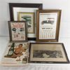 Image 1 : Lot of Framed Vintage Advertisements