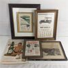 Image 3 : Lot of Framed Vintage Advertisements