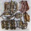 Lot of Vintage Brass, Bronze and Bakelite Handles