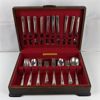 10 Place Setting Revelation Silver Plate Silverware In Wood Box