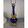 Image 4 : STUNNING Antique Cobalt Blue Lamp in Bronze - France Circa 1900's
