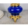 Image 7 : STUNNING Antique Cobalt Blue Lamp in Bronze - France Circa 1900's