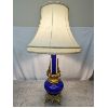 Image 9 : STUNNING Antique Cobalt Blue Lamp in Bronze - France Circa 1900's