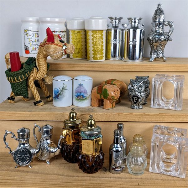 Lot of Various Vintage Salt & Pepper Shakers