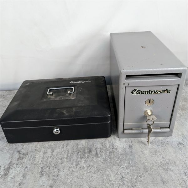 Sentry Drop Safe with Keys and Cash Box (no keys)