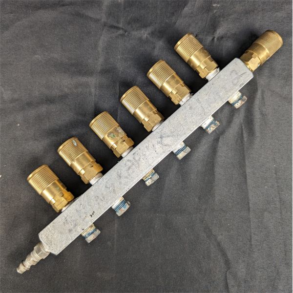 Custom Made Multi-Port Manifold for Airbrush Gun Hoses 