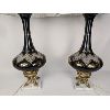Image 5 : STUNNING!  MCM Black Table Lamps 33.5" Tall