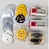 Image 1 : Lot of Various Center's for 45 Records and Crystal Pick up Cartridge Needles for Turn Tables 