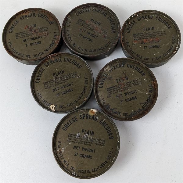 Lot of Vintage Military Cheese Rations