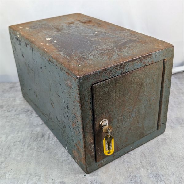 Antique Safe with Keys 17" x 10" x 10"