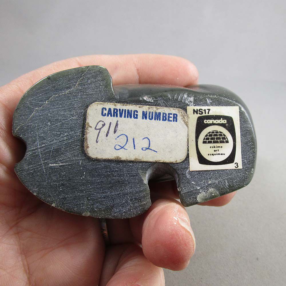 Authentic Soapstone Seal Carving Carving Number 911212