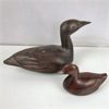 Image 1 : Set of 2 Ironwood Carved Ducks