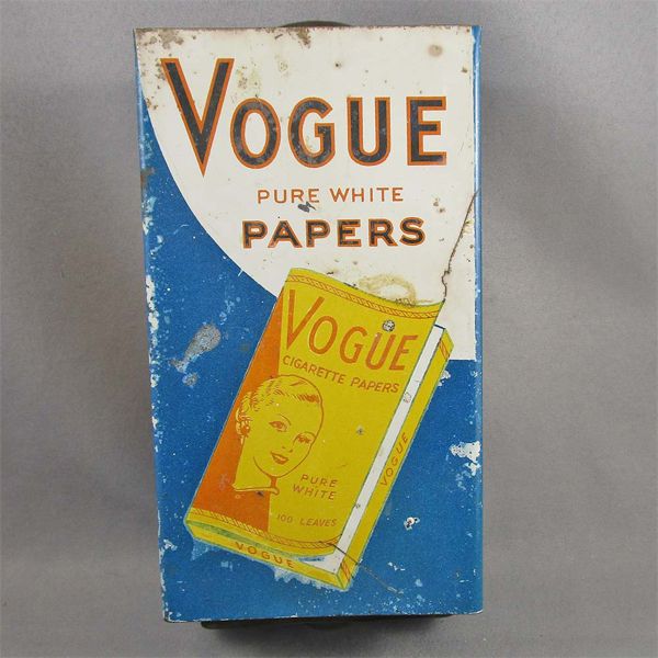 Vintage Vogue Papers Tin Dispenser