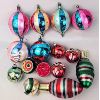 Image 1 : Set of Vintage Christmas Tree Ornaments - Mercury Bulbs
