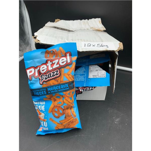 Pretzel Pzazz Seasoned Pretzel Pieces-Buffalo Blue (12 x 56g)